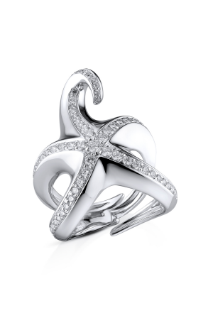 Кольцо Boucheron Octopussy White Gold and Diamonds Ring (21356)