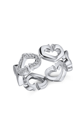 Кольцо Cartier Hearts and Symbols White Gold Ring (21578)