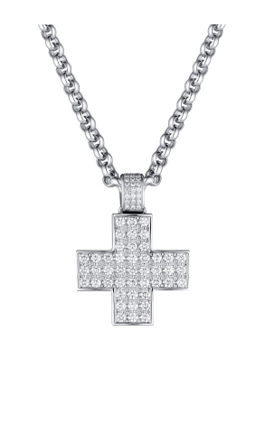 Крест Chopard Cross White Gold Diamonds Pendant 79/3495 (21354)