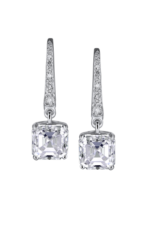 Серьги GRAFF White Emerald Cut Diamond Earrings 2.01 F/VS2 -2.00 F/VS1 (21231)
