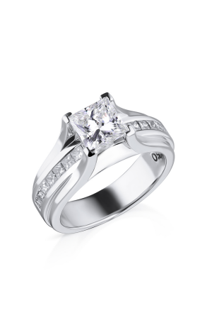 Кольцо  с бриллиантом 1,02 ct E/VS1 GIA (21275)