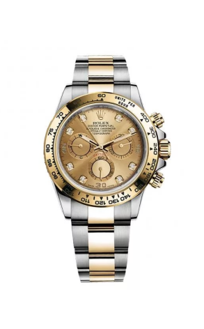 Часы Rolex Daytona Steel / Gold Champagne Diamond Dial 116503 (21294)