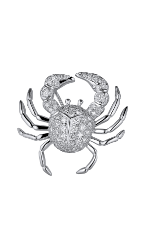 Брошь Tiffany & Co Platinum 1.10ctw Diamond Crab Brooch (21597)
