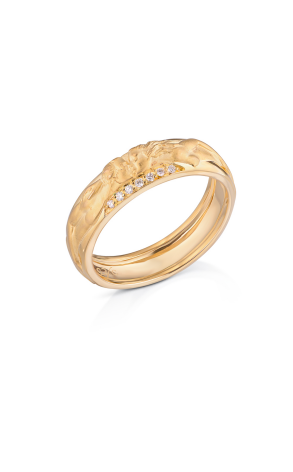 Кольцо Carrera y Carrera Promesa Yellow Gold & Diamond Love Wedding Band DA06762 010101 (21690)