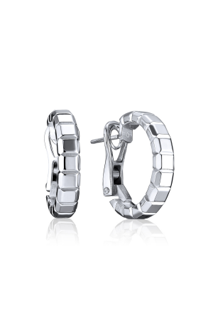Серьги Chopard Ice Cube Hoop White Gold Earrings 84/7407 (21614)