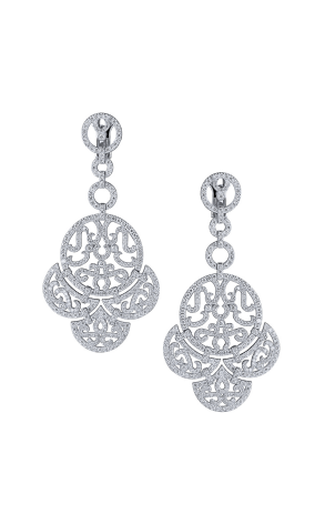 Серьги Jacob & Co Lace Collection Earrings 6,50 ct White Diamonds 91326634 (21852)