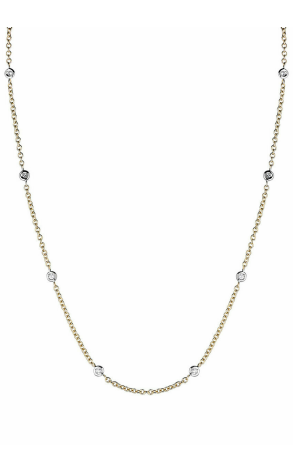 Колье Aaron Basha Yellow Gold Diamonds Chain С110 (21965)