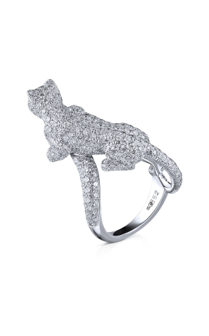 Кольцо Cartier Panthere de White Gold Diamonds Ring (21960) №2