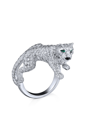Кольцо Cartier Panthere de White Gold Diamonds Ring (21960)