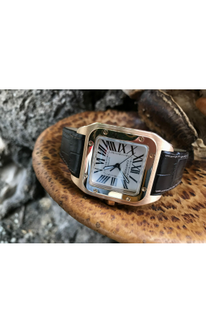 Часы Cartier Santos 18K Rose Gold 2879 (15353) №3