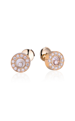 Chopard Happy Diamonds Yellow Gold Earrings 833087 0001 21935