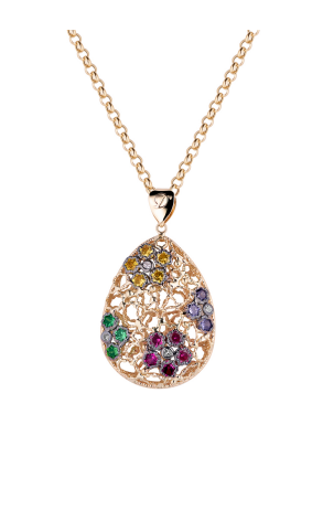 Подвеска Diamanti Yellow Gold Diamonds Sapphires Pendant (22068)