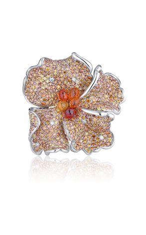 Кольцо Palmiero Jewellery Design Diamonds Sapphires Flower Ring (22016) №2