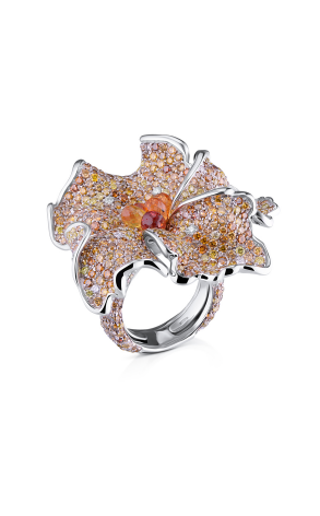 Кольцо Palmiero Jewellery Design Diamonds Sapphires Flower Ring (22016)