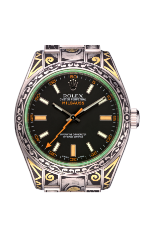 Часы Rolex Milgauss Handmade Engraving 116400gv (22026) №2