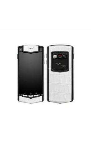 Мобильный телефон Vertu Ti Android Pure Black White Crocodile Leather (22220)