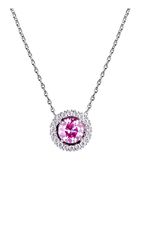 Подвеска  Розовый бриллиант 1,13 ct. Intence Fancy Pink VVS2 (15976)