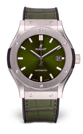 Часы Hublot Classic Fusion Titanium Green Automatic Green Dial 511.NX.8970.LR (22366)