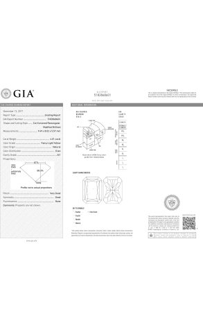 Серьги GIA с бриллиантами по 4,01 ct FLY/SI1 GIA (22443) №2