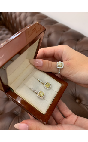 Серьги Giancarlo Gioielli 1,50/1,51 ct FLY Gold Diamond Earrings (21105) №4