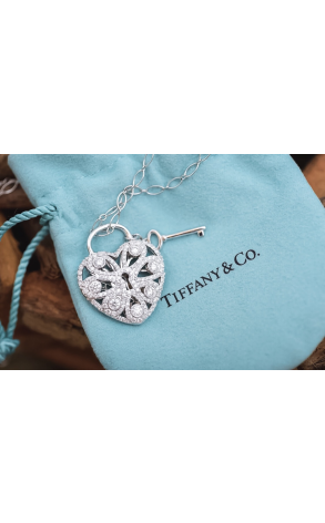 Подвеска Tiffany & Co Filigree Heart Key Pendant (22343) №2