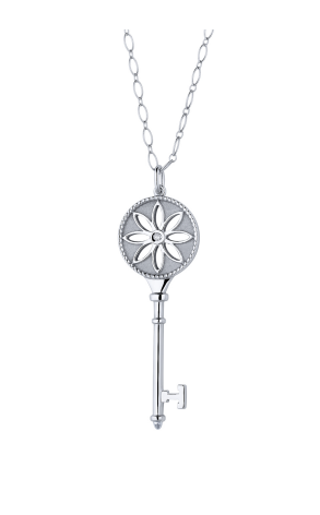 Подвеска Tiffany & Co White Gold Diamond Key Pendant (22314)
