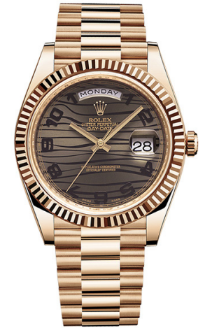 Часы Rolex President Day-Date II Men's 18k Rose Gold Watch 218235 (22914)
