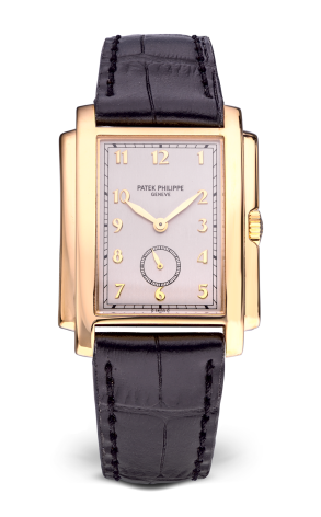 Часы Patek Philippe 18k Yellow Gold Silver Arabic Dial Gondolo 5024 (22737)