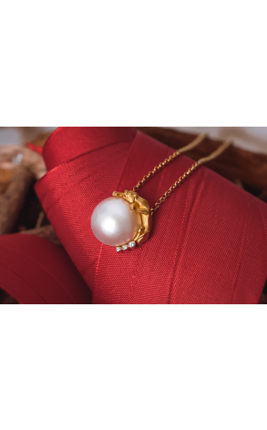 Подвеска Carrera y Carrera Panther Yellow Gold Pearl Pendant (22956) №2