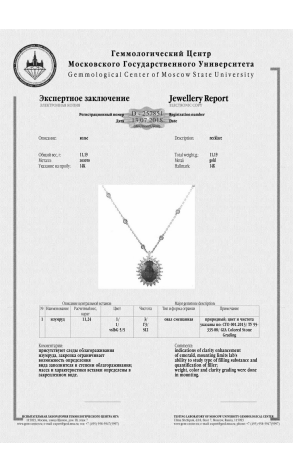 Подвеска  с изумрудом 11,24 ct VSLBG 5/5 (23297) №4