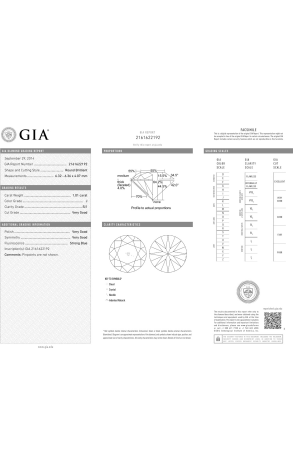 Кольцо GIA с бриллиантом 1,01 ct J/SI1 GIA (23369) №2