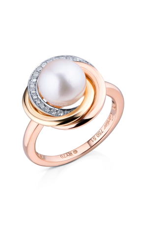 Кольцо Cartier Trinity de Pearl Diamond Gold Ring B4092200 (23115)