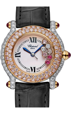 Часы Chopard Happy Sport Bicolor Diamonds Ruby Watches 27/6244/40 (23219) №2