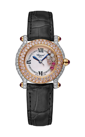 Часы Chopard Happy Sport Bicolor Diamonds Ruby Watches 27/6244/40 (23219)