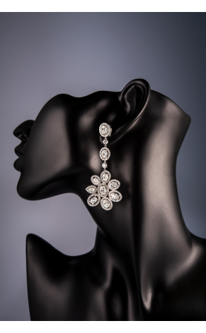 Серьги Gianni Lazzaro 11.34 ct White Gold Diamonds Earrings (23275) №5