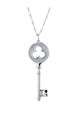 Подвеска Tiffany & Co White Gold Diamond Key Pendant (23175)