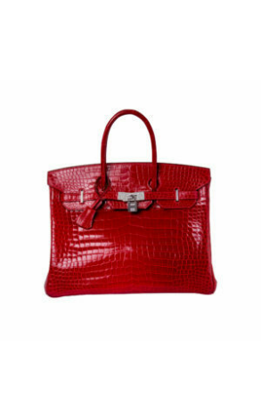 Сумка Hermes Birkin 35 Crocodile Porosus Lisse Fermoir Serti (23590)