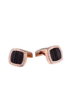 Запонки Chaumet Dandy Rose Gold Ebony Cufflinks (23566)