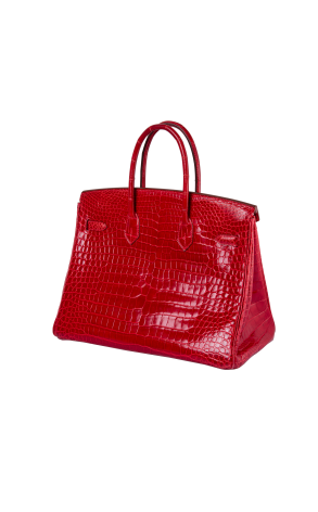 Сумка Hermes Birkin 35 Crocodile Porosus Lisse Fermoir Serti (23590) №4