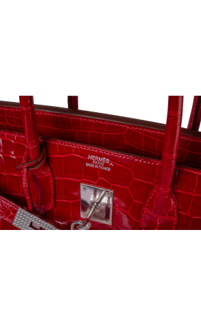 Сумка Hermes Birkin 35 Crocodile Porosus Lisse Fermoir Serti (23590) №6