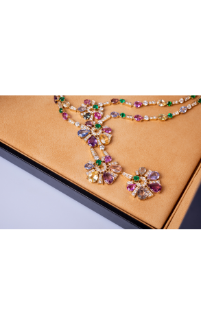 Колье Bvlgari Multicolor Sapphire Necklace (23622) №3
