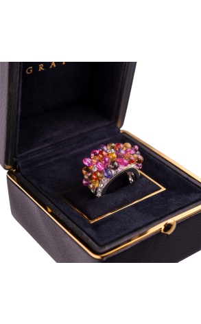 Кольцо GRAFF Multi Coloured Sapphire Briolette 31.05 ct Ring GR0064 (23531) №5