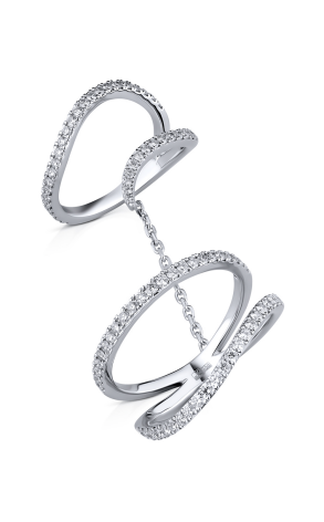 Кольцо Messika Gatsby Daisy Double White Gold Diamonds Ring (23507)