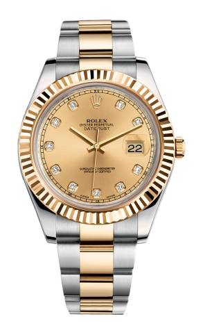 Часы Rolex Datejust II Champagne Diamond Dial 116333 (23808)