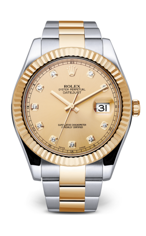 Часы Rolex Datejust II Champagne Golden Diamond Dial 116333 (23900)