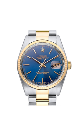 Часы Rolex Datejust Men's Steel & Gold Watch Blue Dial 16523 (20236) №2