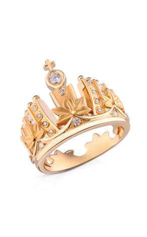 Кольцо Carrera y Carrera Mi Princes Russian Crown Diamond Gold Ring DA10923 (23887)