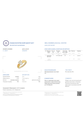 Кольцо Cartier Trinity 1.22 ct F/VS1 Ring (24177) №2