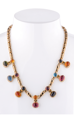 Колье Bvlgari Allegra Vintage Multi-Gemstone Cabochons Necklace (24175)