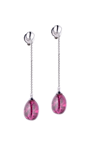 Серьги Tiffany & Co Rainbow White Gold Rubellit Earrings (24193)